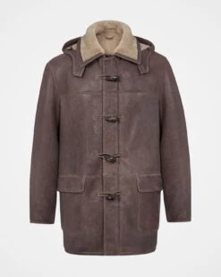 Men's Shearling Celtic Duffle Coat -Celtic & Co Store 127426