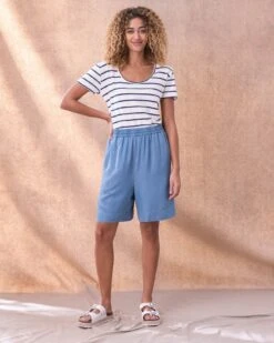 Chambray Shorts