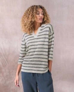 Linen Polo Top -Celtic & Co Store 129037