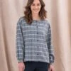 Check Button Through Blouse -Celtic & Co Store 142202