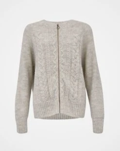 British Cable Zip Cardigan -Celtic & Co Store 142295