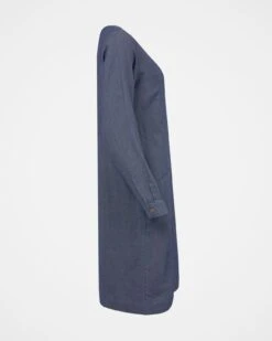 Twill Knee Length Shift Dress -Celtic & Co Store 142355