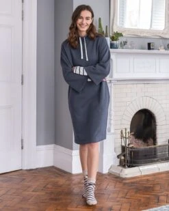 Funnel Neck Sweatshirt Dress -Celtic & Co Store 146310