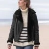 Shearling Biker Jacket