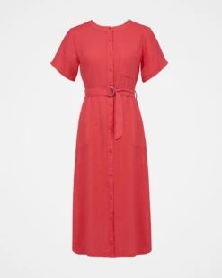 Linen Button Through Dress 15 Linen Button Through Dress -Celtic & Co Store 158481