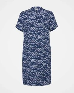 Short Sleeve Knee Length Shift Dress -Celtic & Co Store 158728