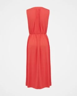 Organic Cotton Tie Neck Midi Dress 10 Organic Cotton Tie Neck Midi Dress -Celtic & Co Store 166893