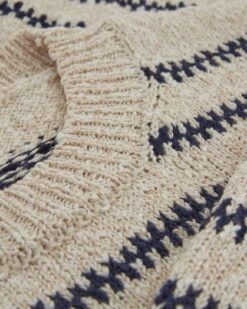 Slub Cotton Crew Neck Sweater -Celtic & Co Store 167560