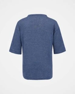 Linen Blend Fine Knit T-Shirt -Celtic & Co Store 167572