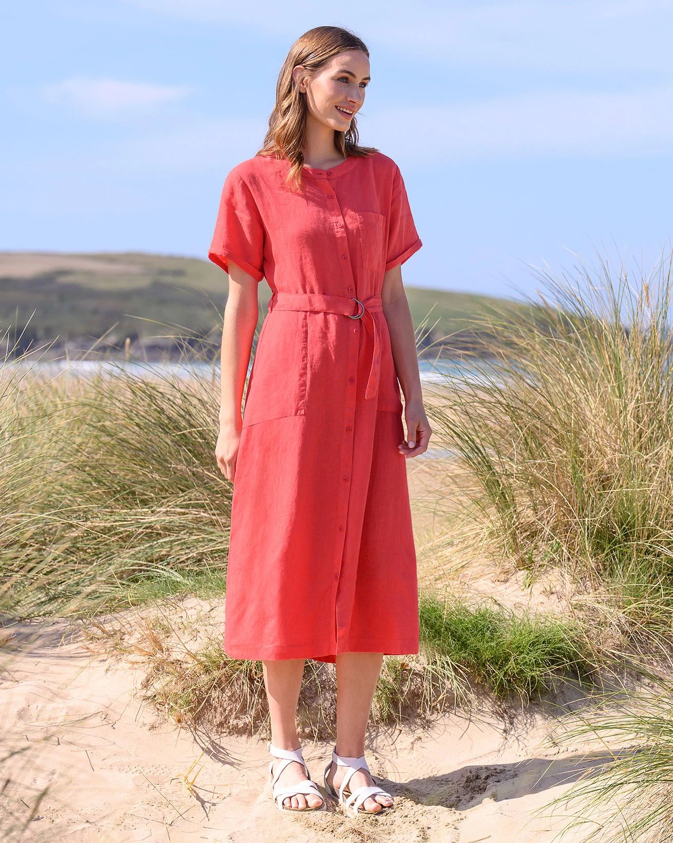 Linen Button Through Dress 3 Linen Button Through Dress