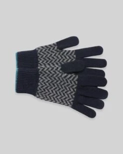 Men's Lambswool Chevron Gloves -Celtic & Co Store 172708