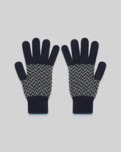Men's Lambswool Chevron Gloves -Celtic & Co Store 172709