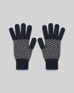Men's Lambswool Chevron Gloves -Celtic & Co Store 172710