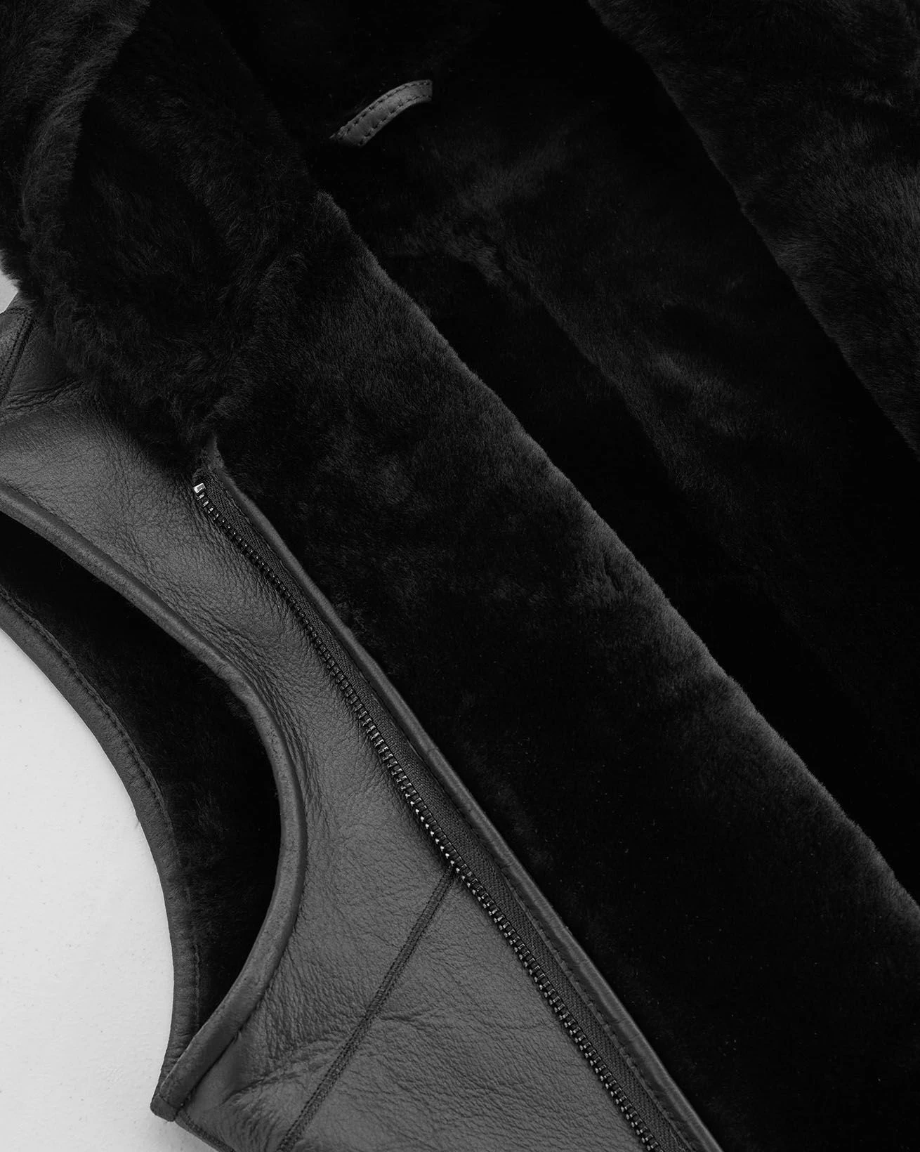 Hooded Shearling Bodywarmer 10 Hooded Shearling Bodywarmer - Image 8