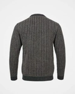 Men's Contrast Textured Stitch Sweater -Celtic & Co Store 172925