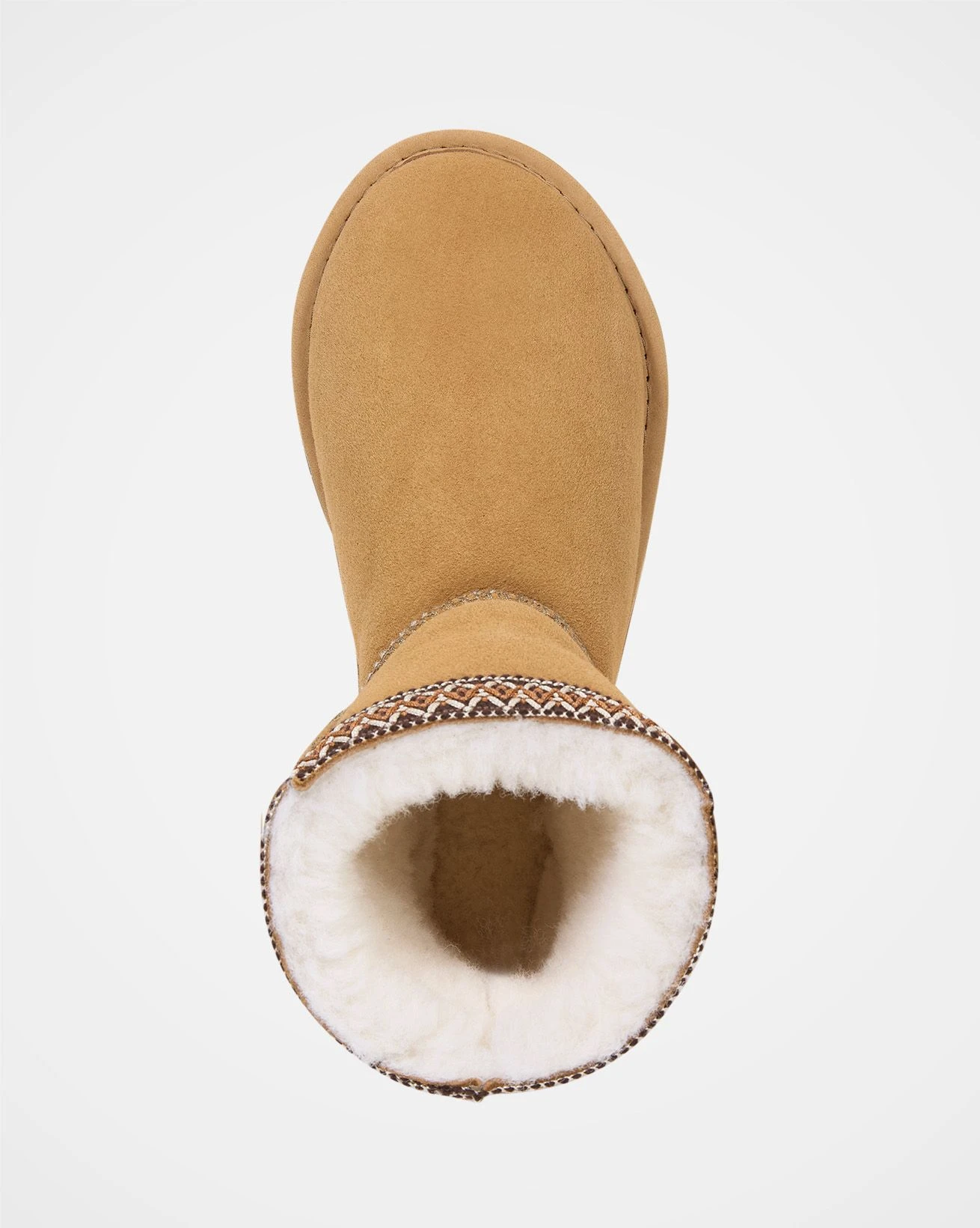 Braid Trim Shearling Shortie Boots 7 Braid Trim Shearling Shortie Boots - Image 5