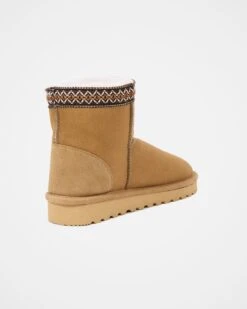 Braid Trim Shearling Shortie Boots 12 Braid Trim Shearling Shortie Boots -Celtic & Co Store 173122