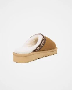 Braid Trim Shearling Clog -Celtic & Co Store 173153