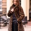 Leopard Print Shearling Coat -Celtic & Co Store 173904