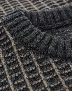 Men's Contrast Textured Stitch Sweater -Celtic & Co Store 175153