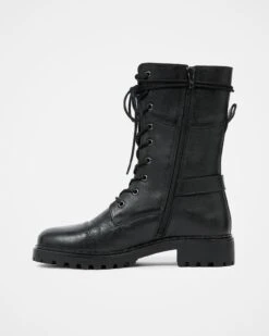 Tall Ankle Lace Up Boots With Strap Detail -Celtic & Co Store 176673