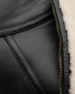 Slouchy Funnel Neck Shearling Jacket 12 Slouchy Funnel Neck Shearling Jacket -Celtic & Co Store 177072