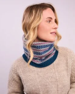 Lambswool Fair Isle Snood -Celtic & Co Store 182149