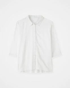 Linen Blend Pleat Back Shirt -Celtic & Co Store 186208