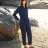 Organic Cotton Twill Long Sleeve Jumpsuit -Celtic & Co Store 187075