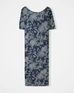 Linen Blend Button Back Dress 8 Linen Blend Button Back Dress -Celtic & Co Store 187171