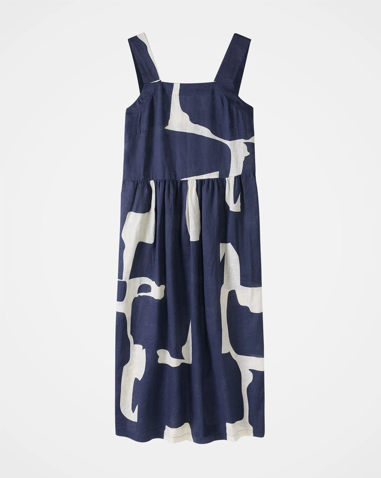 Pure Linen Button Detail Midi Dress 4 Pure Linen Button Detail Midi Dress - Image 2