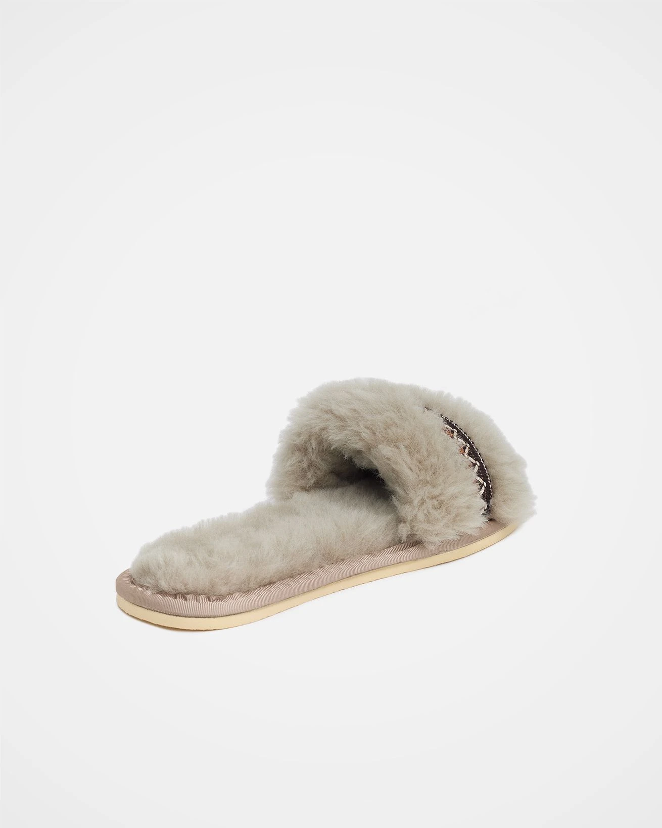 Braid Trim Shearling Slide 6 Braid Trim Shearling Slide - Image 4