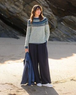 Linen Blend Wide Leg Drape Pants -Celtic & Co Store 188671