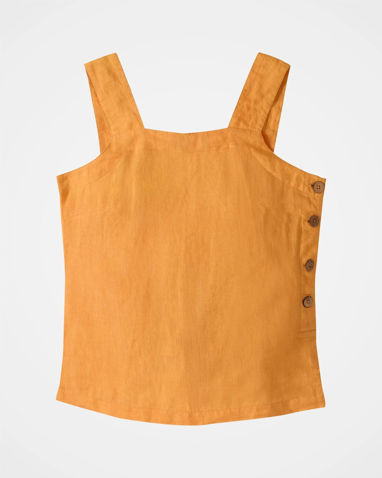 Pure Linen Button Detail Top 5 Pure Linen Button Detail Top - Image 3