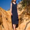 Organic Cotton Sleeveless Midi Dress -Celtic & Co Store 189189