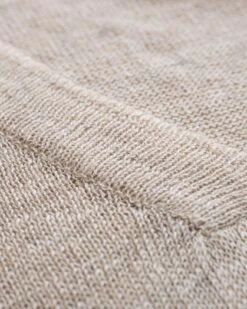 Linen Blend V Neck Slouch Knitted Top -Celtic & Co Store 190626