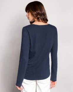 Organic Cotton Scoop Neck Henley -Celtic & Co Store 190771