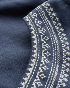 Pure Linen Embroidered Sleeveless Midi Dress -Celtic & Co Store 191373