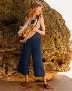 Pure Linen Sleeveless Jumpsuit 10 Pure Linen Sleeveless Jumpsuit -Celtic & Co Store 193737