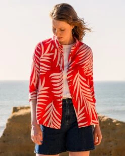 Linen Double Button Detail Shirt