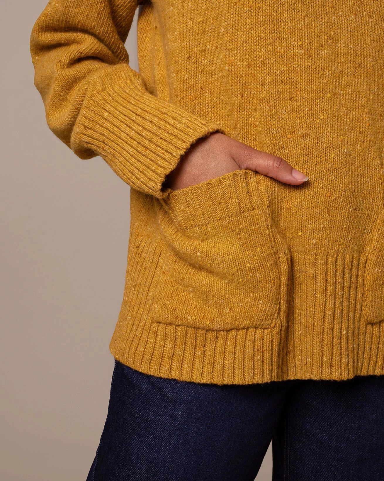 Flecked Patch Pocket Sweater 6 Flecked Patch Pocket Sweater - Image 4