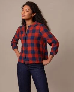 Check Swing Blouse -Celtic & Co Store 196761