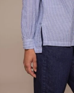 Side Split Cotton Shirt -Celtic & Co Store 196882