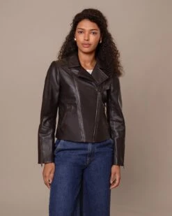Classic Leather Biker Jacket -Celtic & Co Store 196919