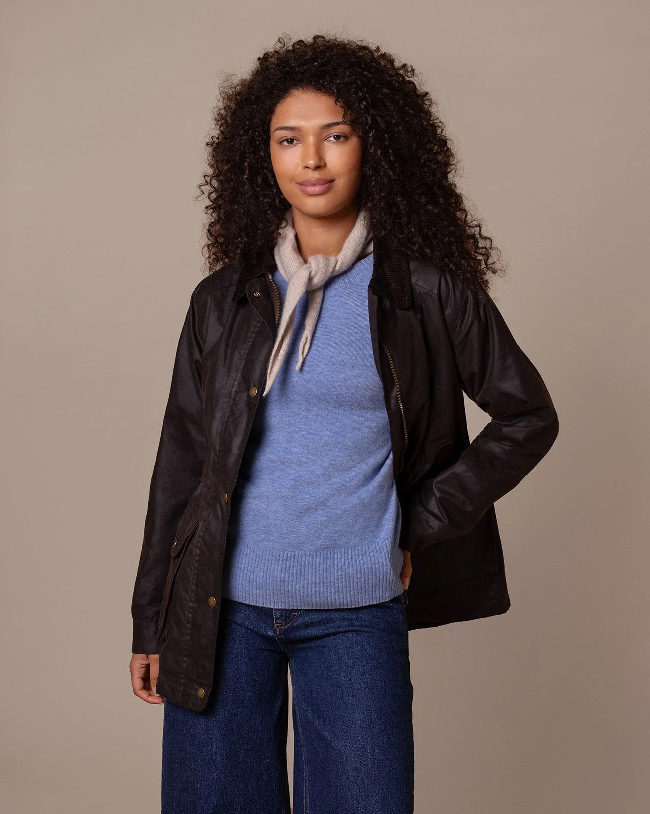 Waxed Cotton Zip Through Jacket 4 Waxed Cotton Zip Through Jacket - Image 2