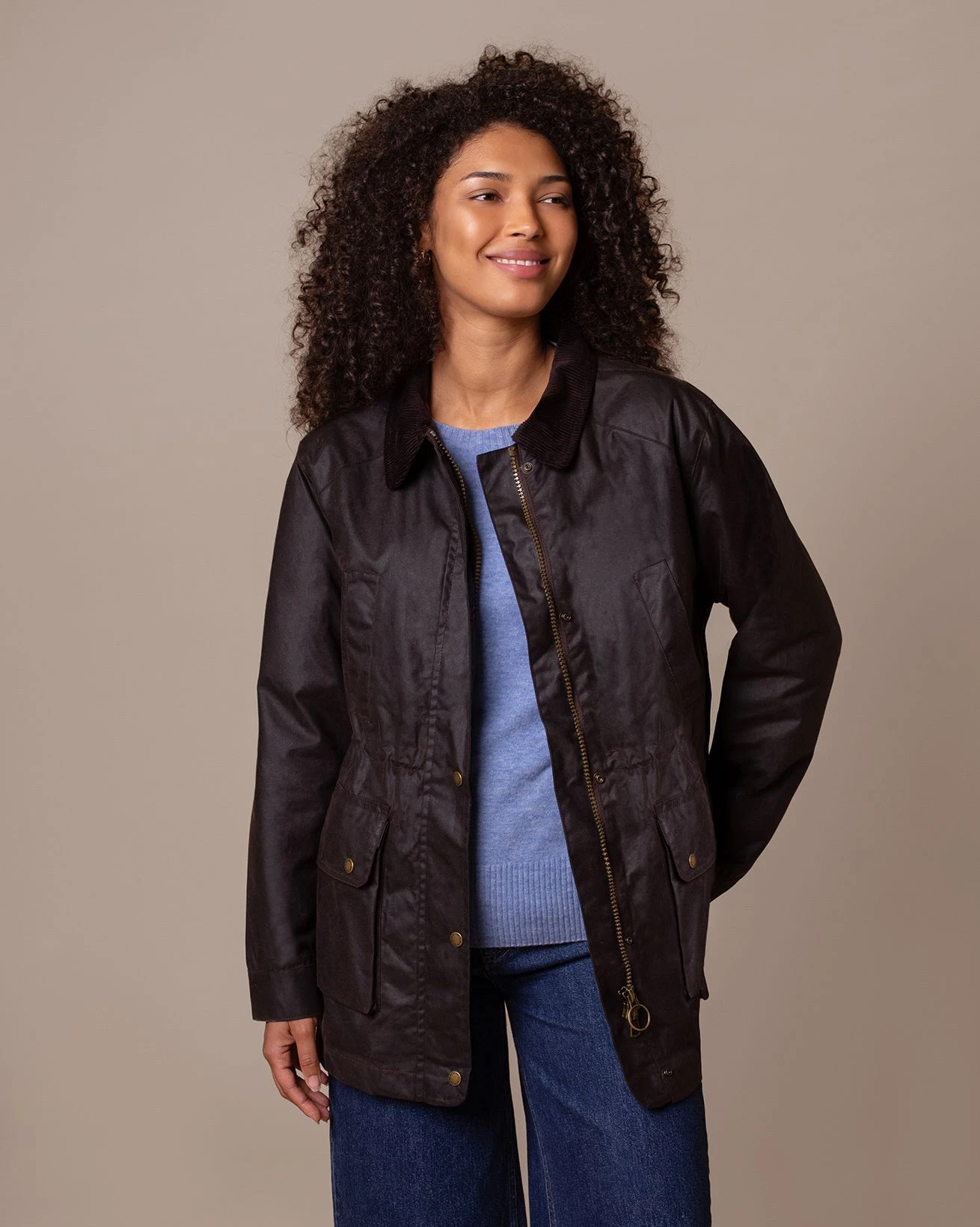 Waxed Cotton Zip Through Jacket 8 Waxed Cotton Zip Through Jacket - Image 6