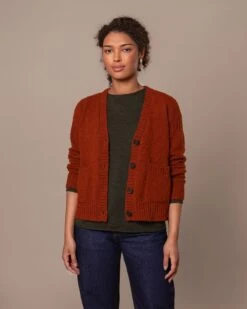 Donegal Boxy V Neck Cardigan -Celtic & Co Store 197005