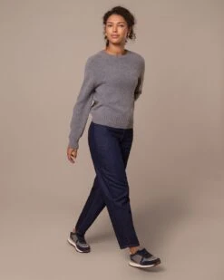 Gansey Detail Crew Neck Sweater -Celtic & Co Store 197015