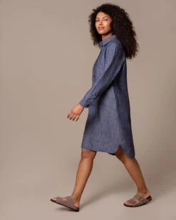 Textured Knee Length Dress -Celtic & Co Store 197019