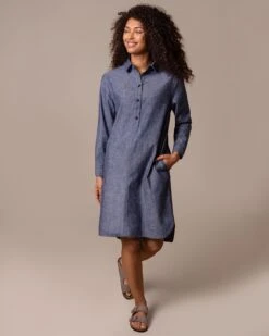 Textured Knee Length Dress -Celtic & Co Store 197021